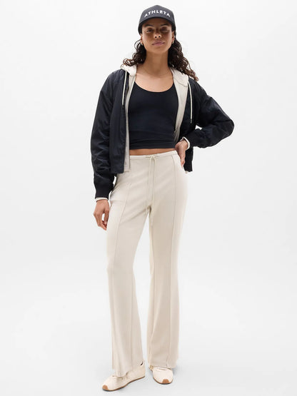 Seasoft Pintuck Mid Rise Flare Pant
