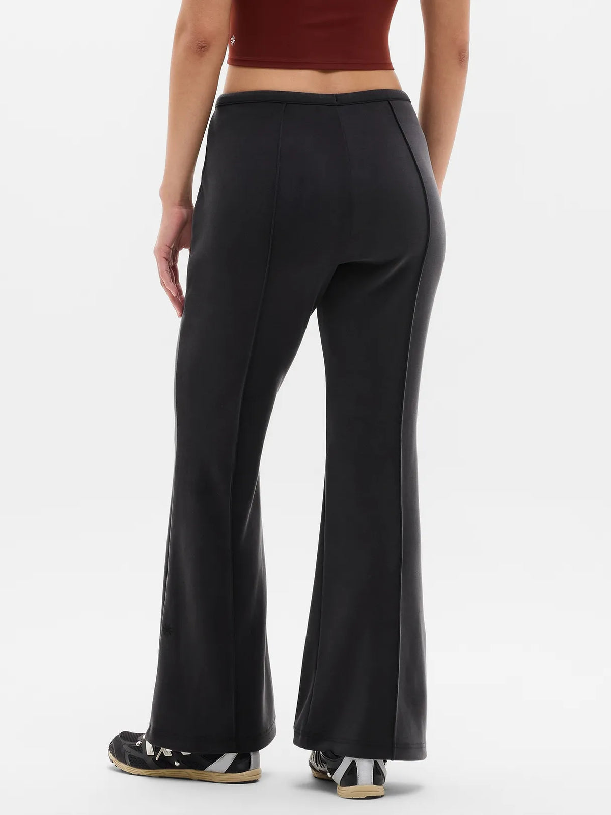 Seasoft Pintuck Mid Rise Flare Pant