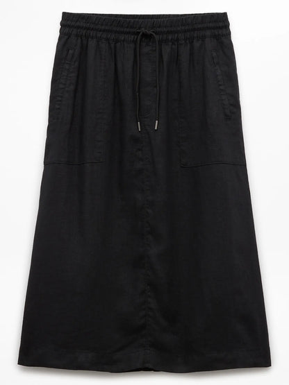 Retreat Linen Midi Skirt