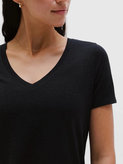 Breezy Scoop V-Neck Tee