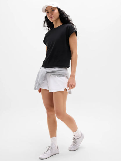 Airy Cotton Terry Sweatshirt Tee