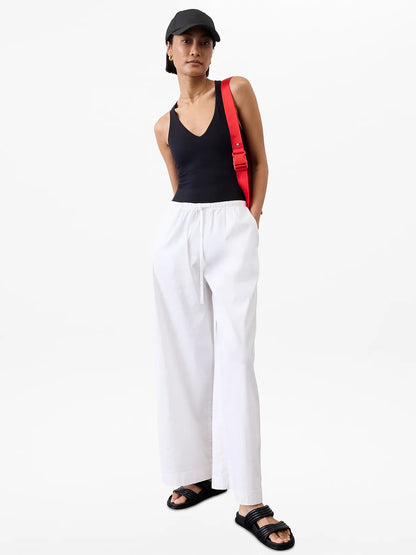 Paradise Mid Rise Wide Leg Pant