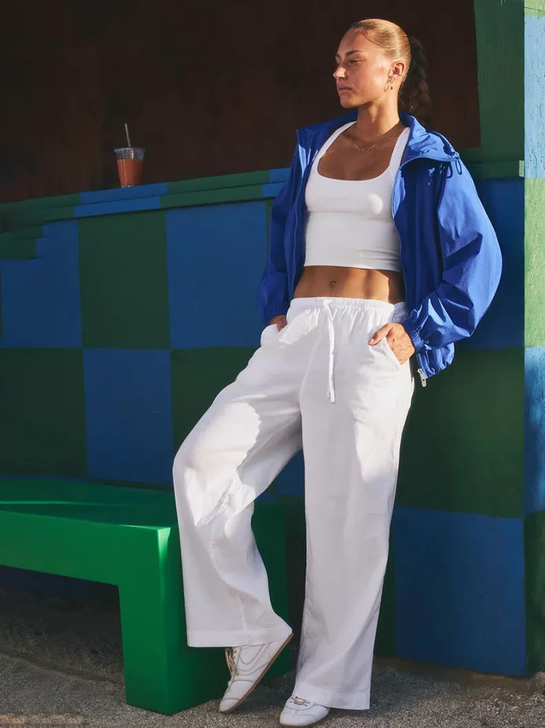 Paradise Mid Rise Wide Leg Pant