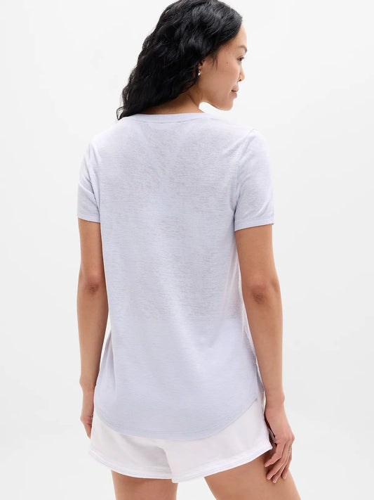 Breezy Scoop V-Neck Tee