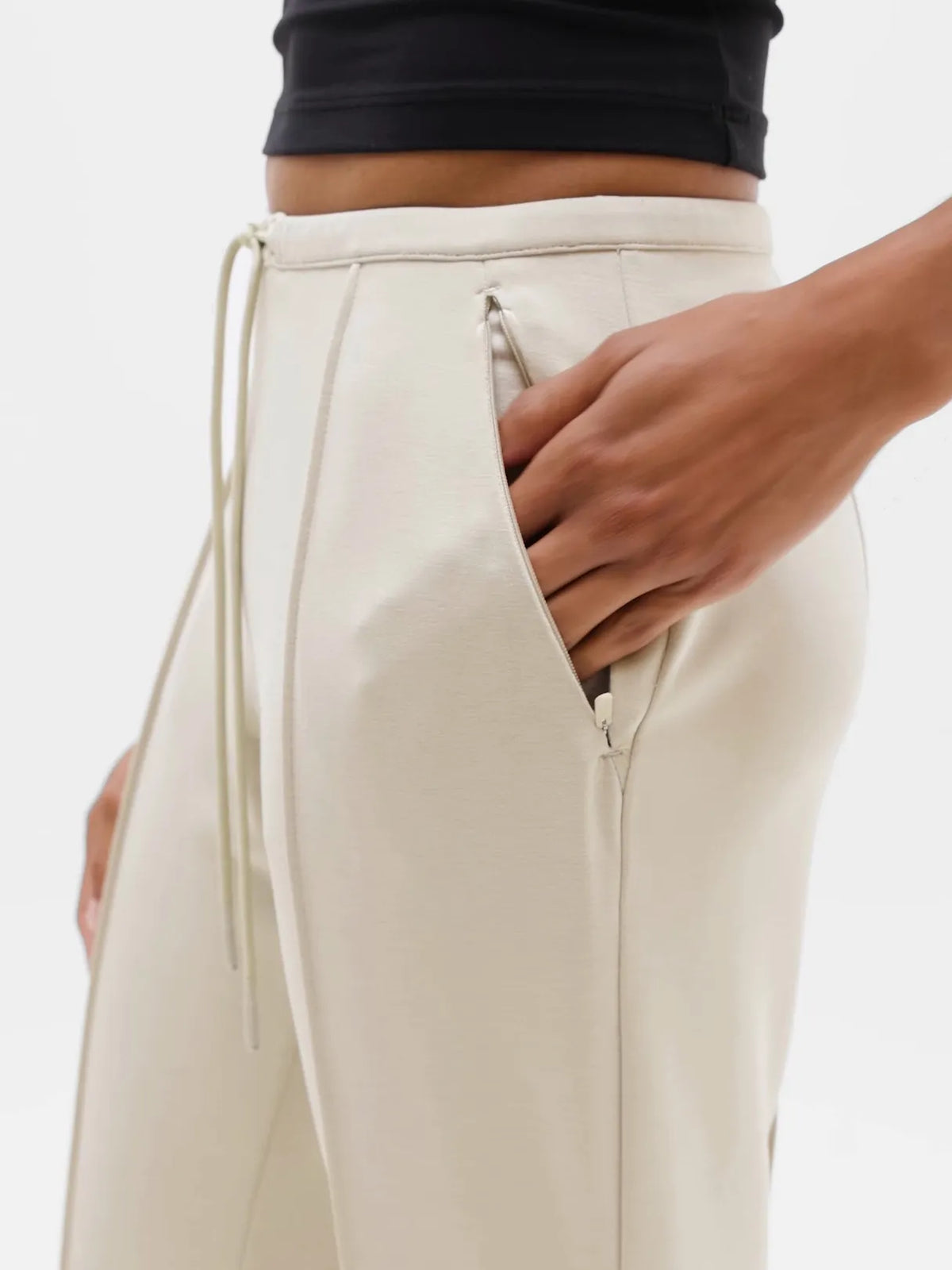 Seasoft Pintuck Mid Rise Flare Pant