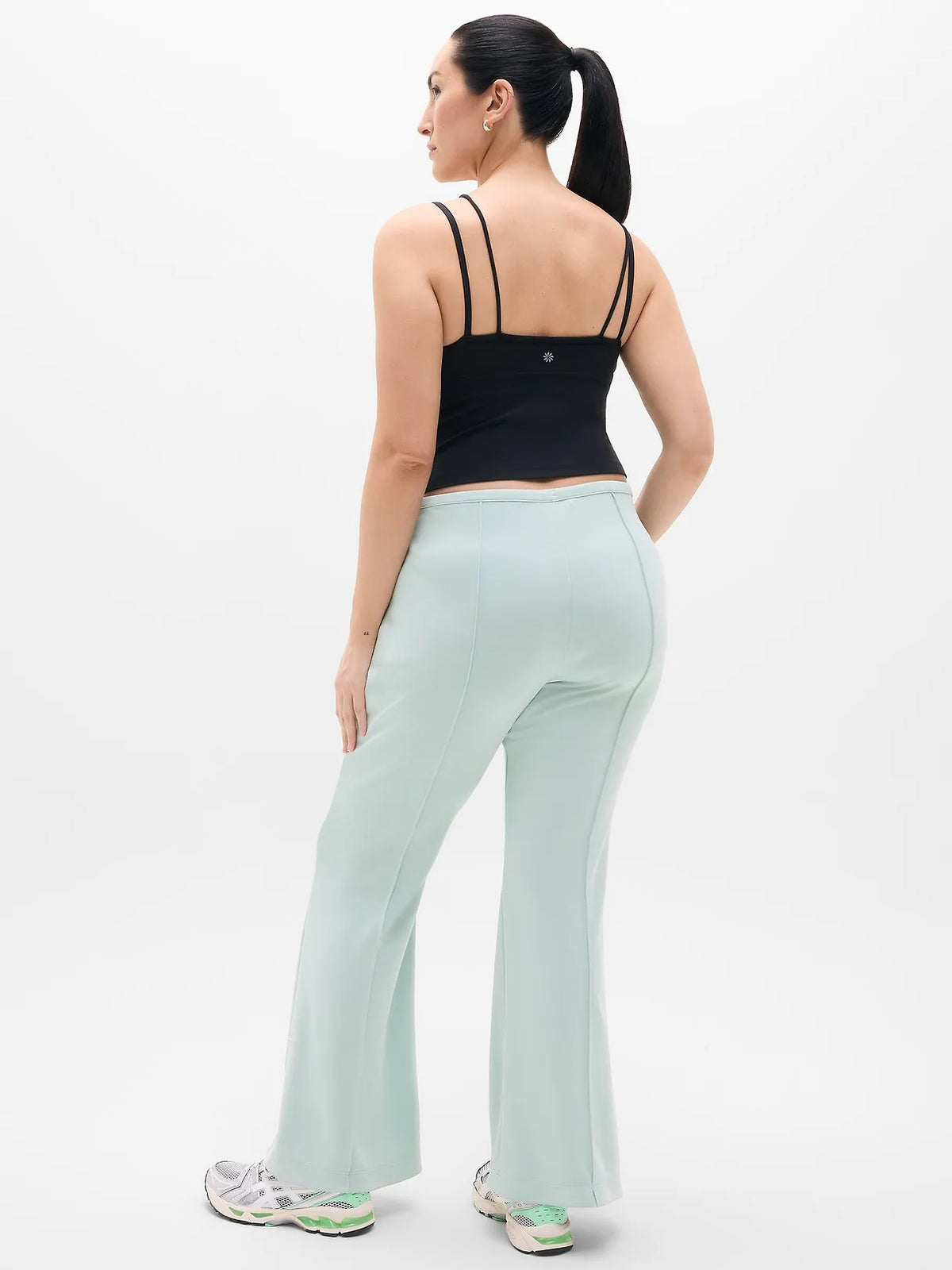 Seasoft Pintuck Mid Rise Flare Pant