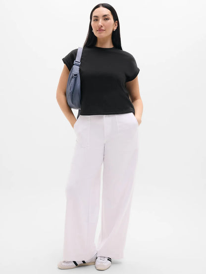 Airy Cotton Terry Sweatshirt Tee