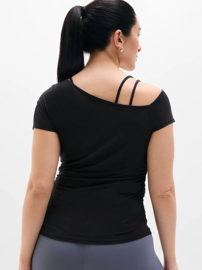 Move With Ease One Shoulder Tee
