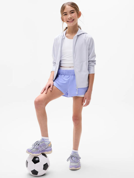 Athleta Girl Long Serve Textured UPF Jacket