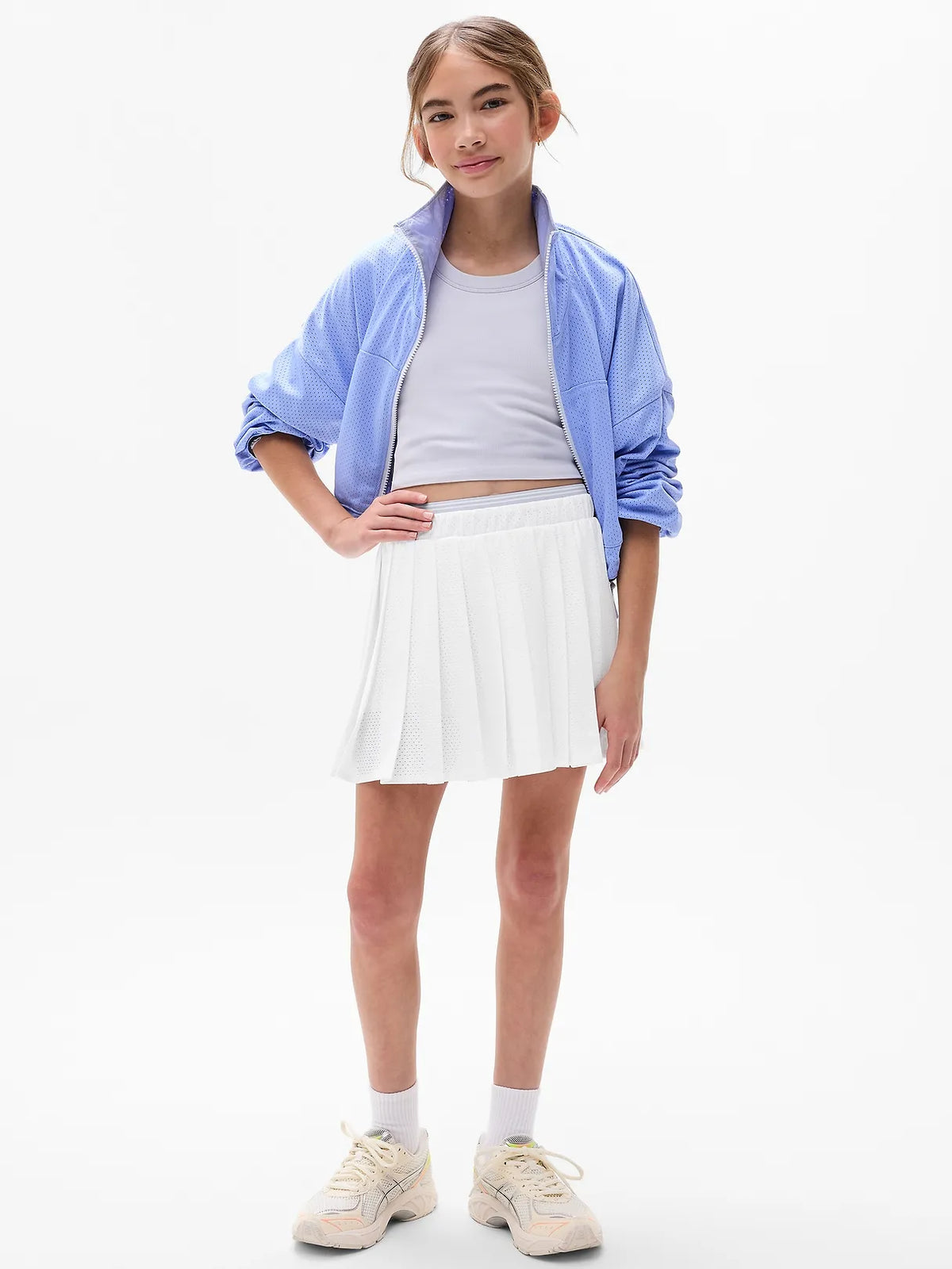 Athleta Girl Pleat Perfect Mesh Skort