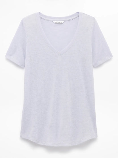 Breezy Scoop V-Neck Tee