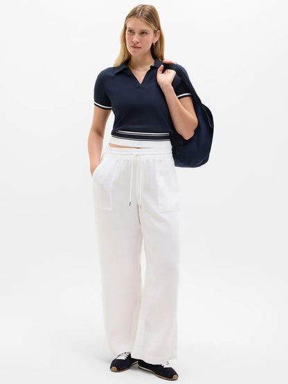 Seamless Polo Tee Sweater