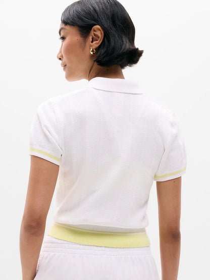 Seamless Polo Tee Sweater