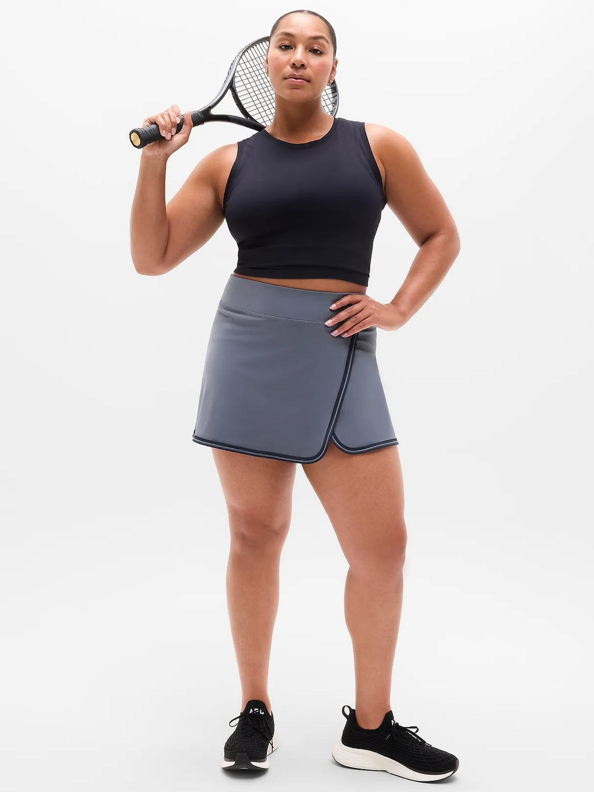 Crosscourt High Rise Tipped 14" Skort