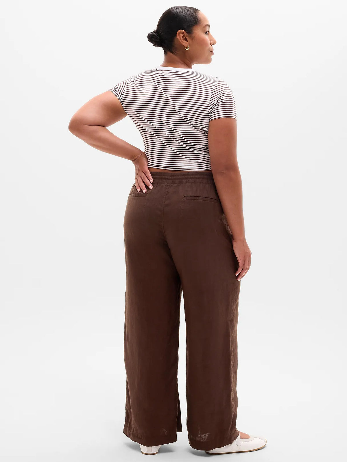 Retreat Linen High Rise Wide Leg Pant