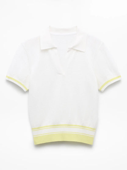 Seamless Polo Tee Sweater
