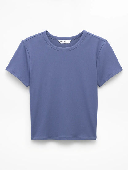Signature Rib Crop Tee