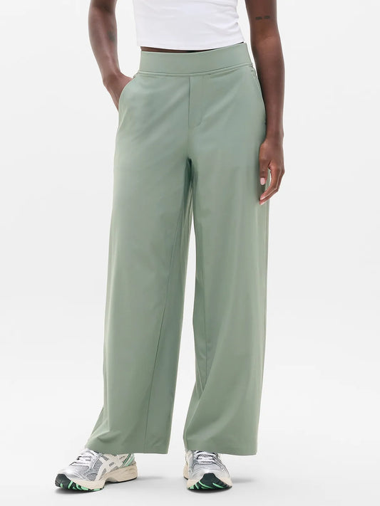 Brooklyn Mid Rise Wide Leg Pant