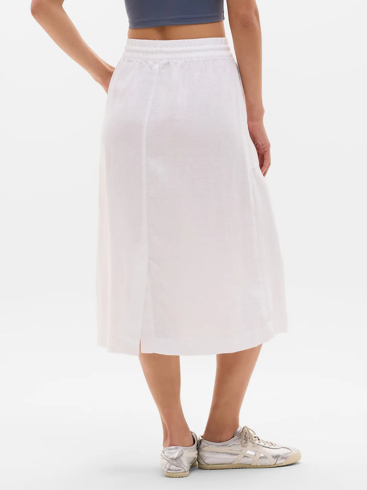 Retreat Linen Midi Skirt