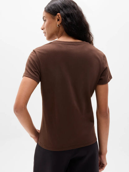 Favorite Cotton V-Neck Tee