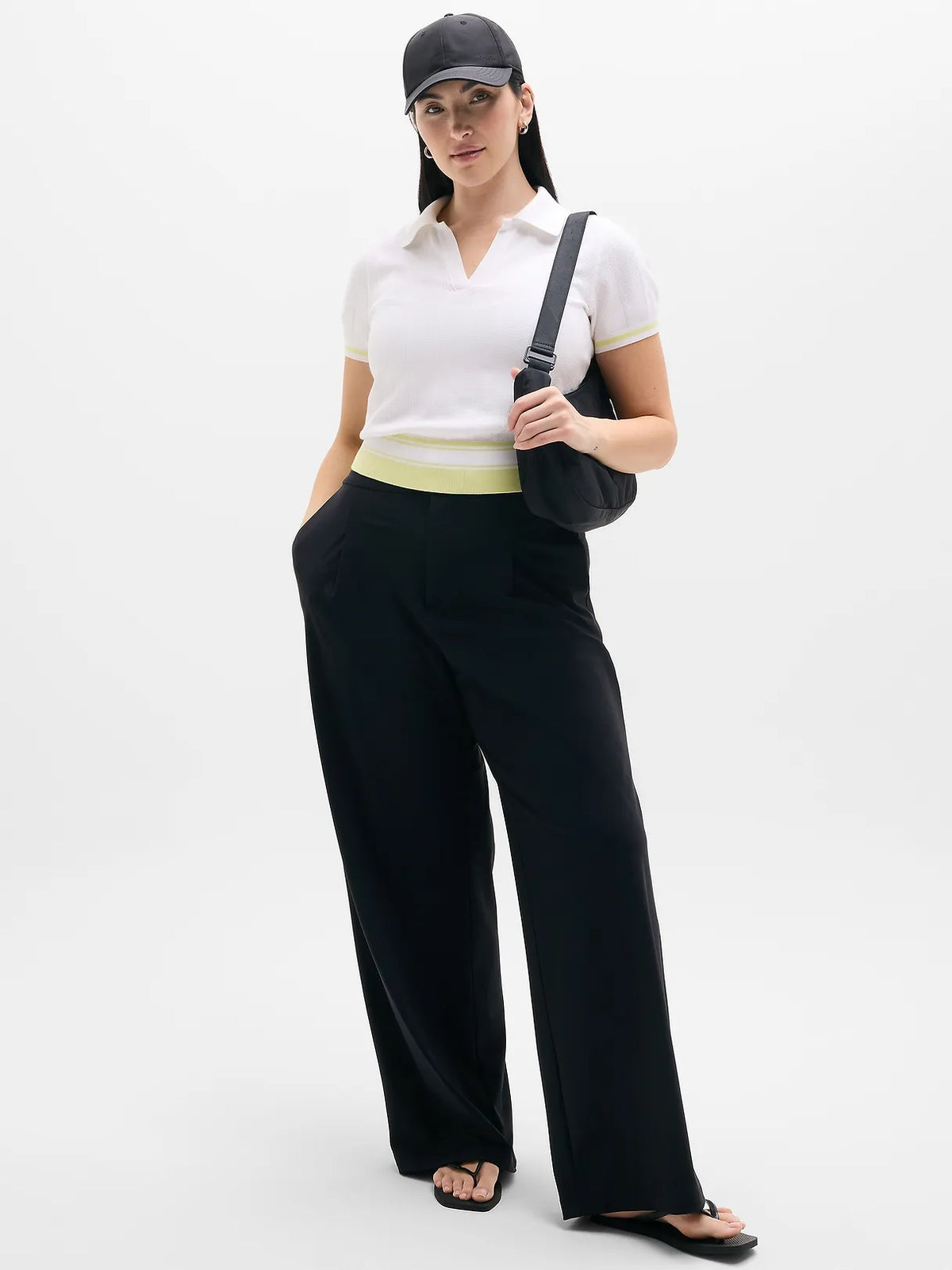 Seamless Polo Tee Sweater