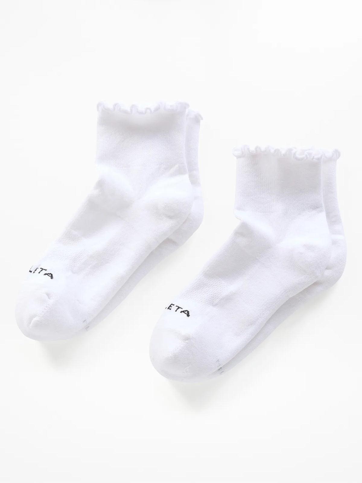 Athleta Ruffle Everyday Quarter Crew Sock 2-Pack