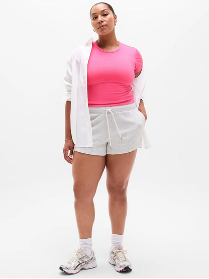 Signature Rib Crop Tee