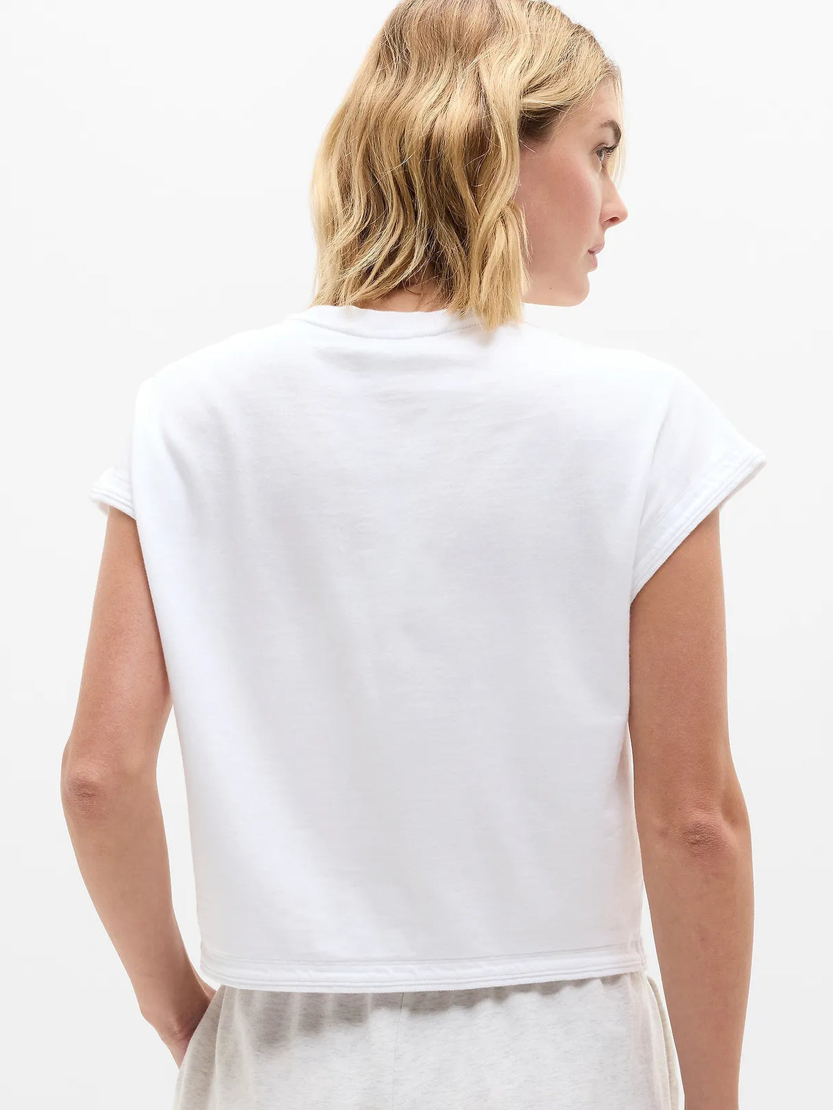 Airy Cotton Terry Sweatshirt Tee