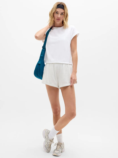 Airy Cotton Terry Sweatshirt Tee
