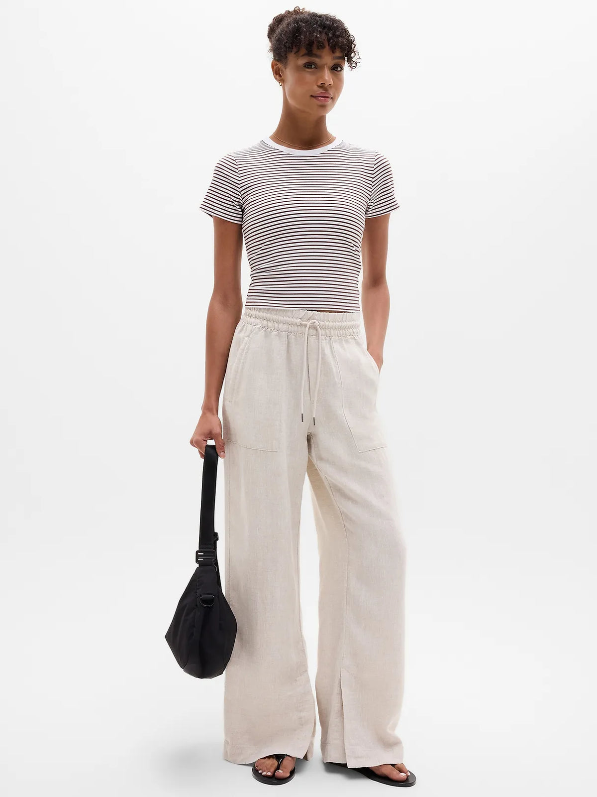 Signature Rib Crop Tee
