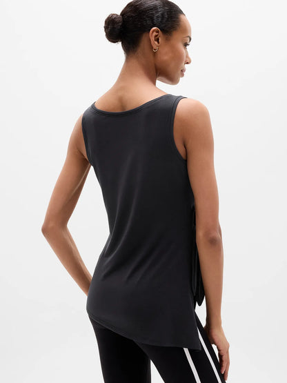 Move With Ease Asym Tie Tank