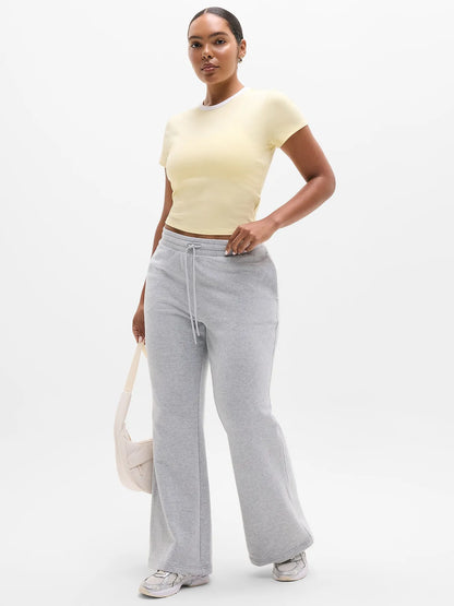 Signature Rib Crop Tee