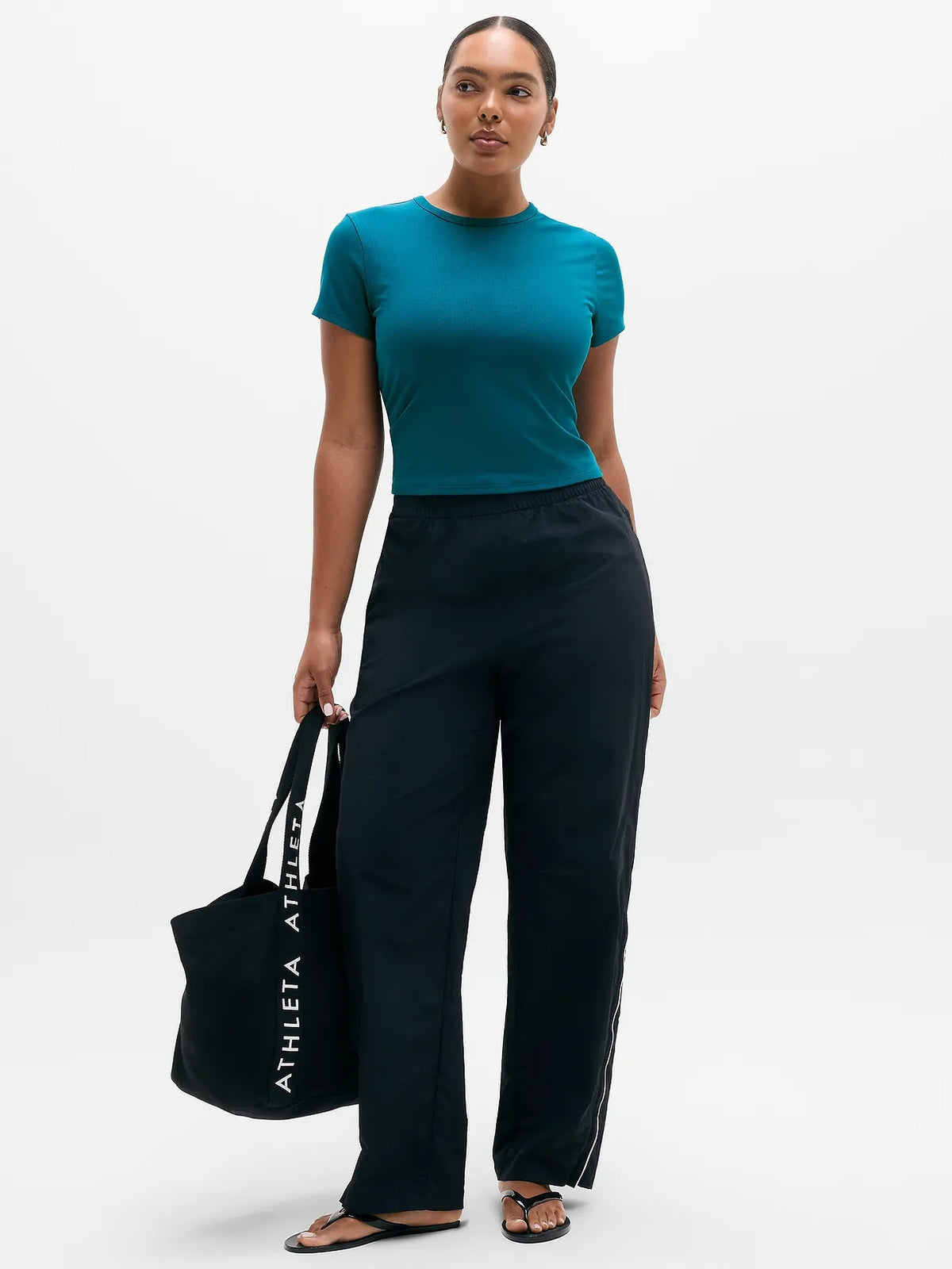 Signature Rib Crop Tee