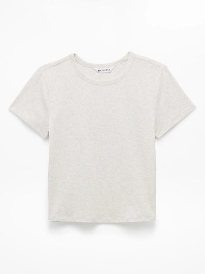 Signature Rib Crop Tee