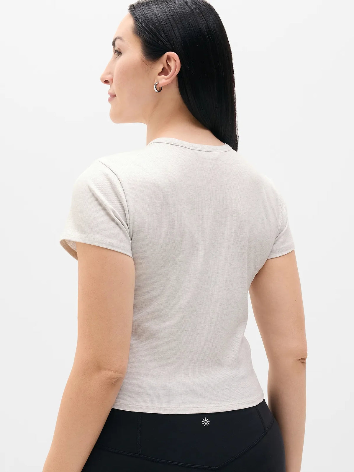 Signature Rib Crop Tee