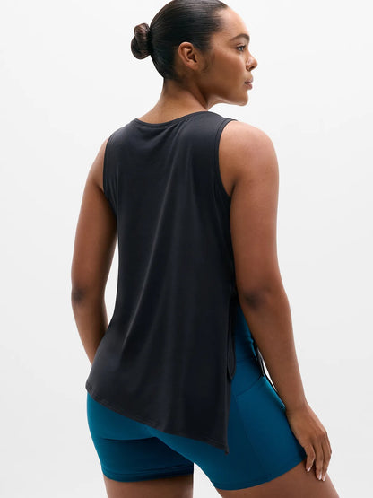 Move With Ease Asym Tie Tank