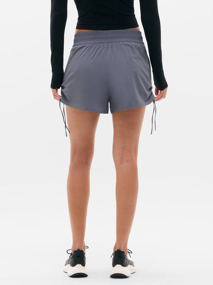 Weekender High Rise Ruched Run Short