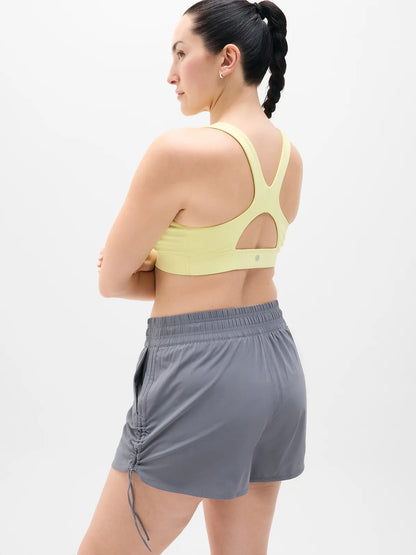 Weekender High Rise Ruched Run Short