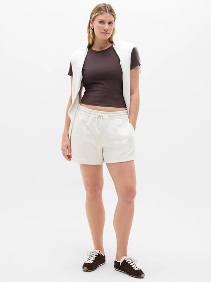 Signature Rib Crop Tee
