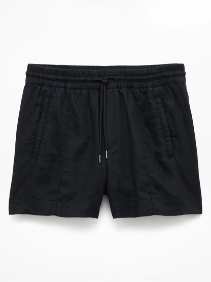 Retreat Linen Mid Rise 4" Short