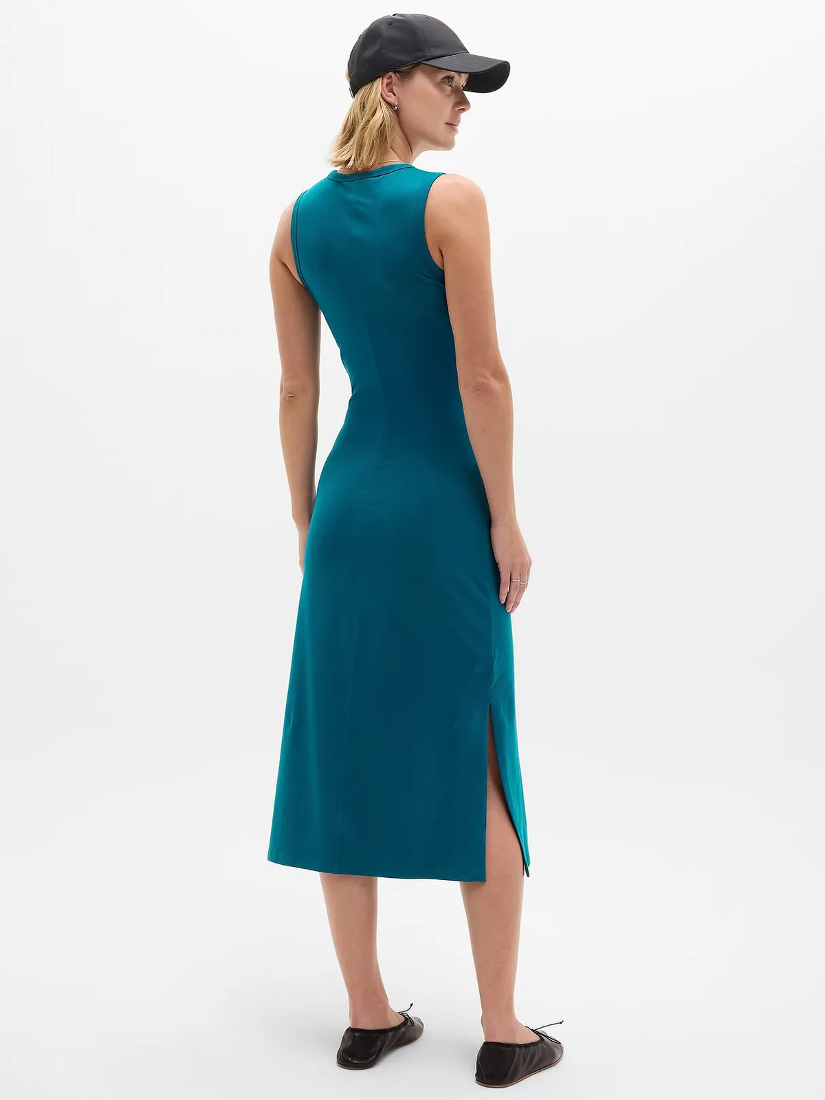 Essential V-Neck Midi Dress