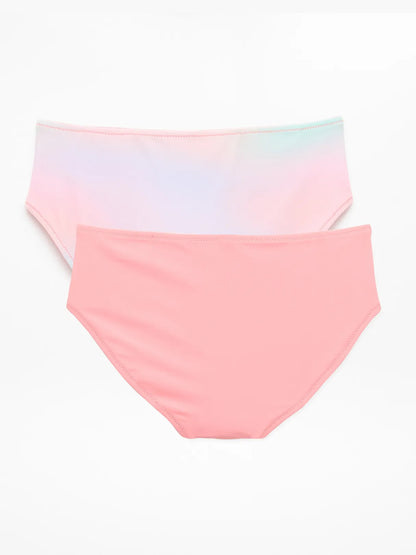 Athleta Girl Reversible Mid Rise Swim Bottom