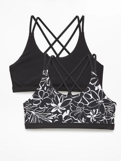 Athleta Girl Reversible Strappy Bikini Top