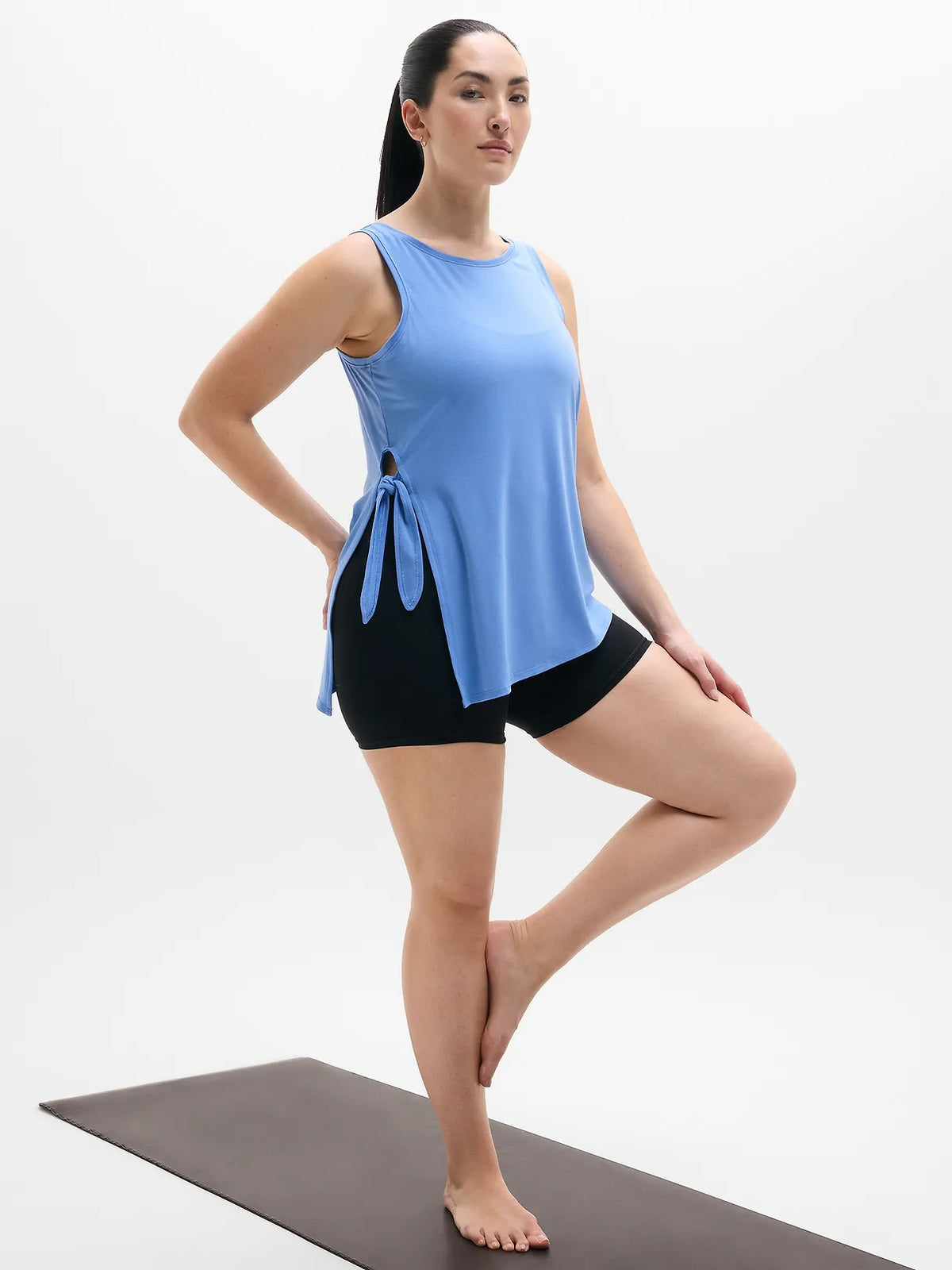 Move With Ease Asym Tie Tank
