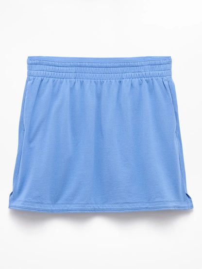 Airy Cotton Terry Mid Rise Mini Skirt