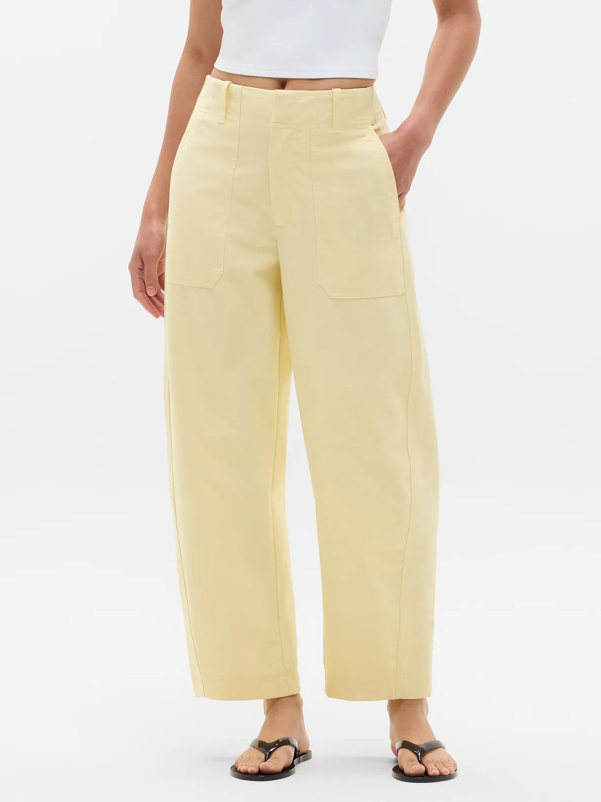 Skyline High Rise Barrel Leg Pant