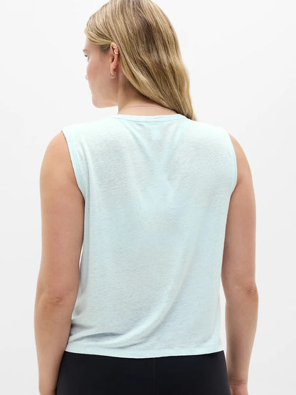Getaway Linen Blend Muscle Tank
