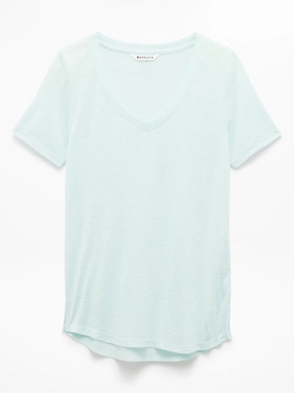 Breezy Scoop V-Neck Tee