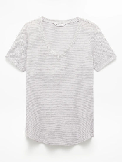 Breezy Scoop V-Neck Tee