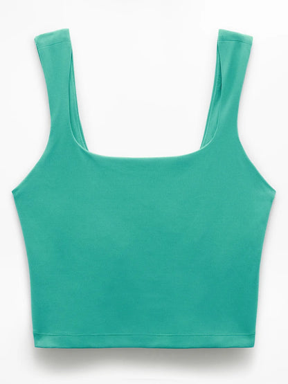 Transcend Square Neck Crop Sports Bra D-DD